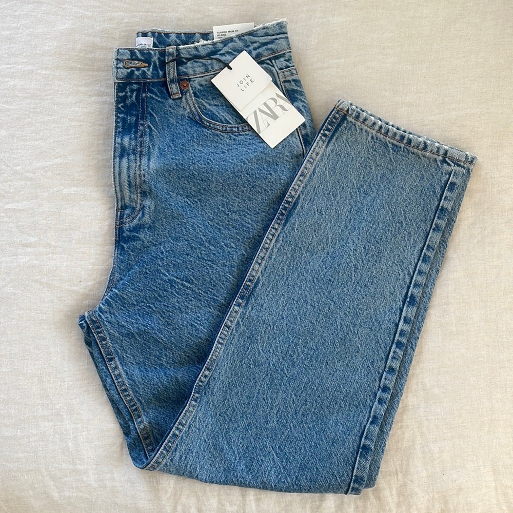 Zara classic mom fit jeans